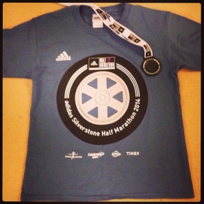 The finishers medal and tshirt